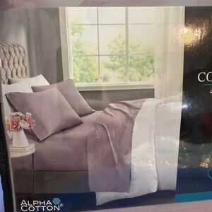 Beautyrest Cooling 600 Thread Count Queen Sheet Set Purple